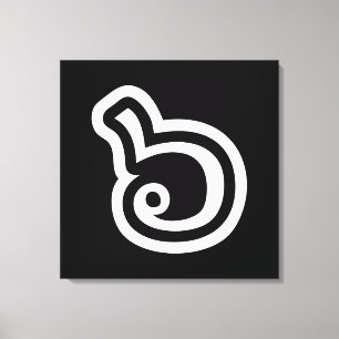 Thailand Nummer 6 / Sechs / ๖ (Ho/Hok) Thailändisc Leinwanddruck