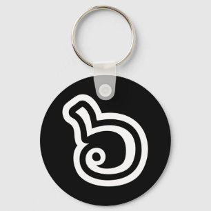 Thailand Nummer 6 / Sechs / ๖ (Ho/Hok) Thailändisc Schlüsselanhänger