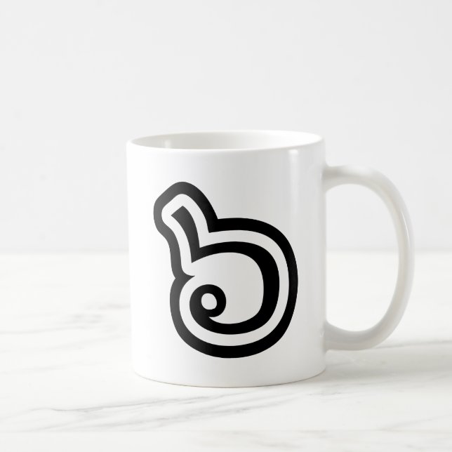 Thailand Nummer 6 / Sechs / ๖ (Ho/Hok) Thailändisc Tasse (Rechts)