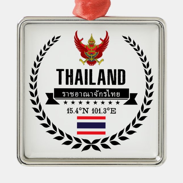 Thailand Ornament Aus Metall (Vorne)