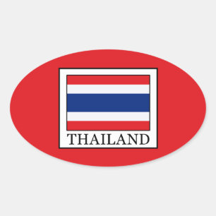 Thailand Ovaler Aufkleber