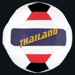 Thailand Patriotic Football & Thai Flag / Sport Fußball<br><div class="desc">Fußball Ball: Thailand & Thai Fahne Fußball personalisierter Name - Liebe mein Land,  Lieblings-Team,  Park-Champions,  Patrioten / Sportfans</div>