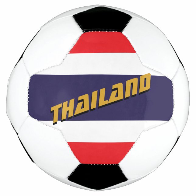 Thailand Patriotic Football & Thai Flag / Sport Fußball (Vorderseite)