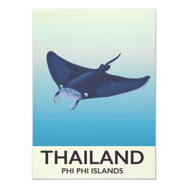 Thailand Phi Phi Islands Reiseplakat Fotodruck (Vorne)