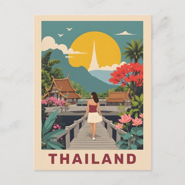 Thailand Postkarte (Vorderseite)