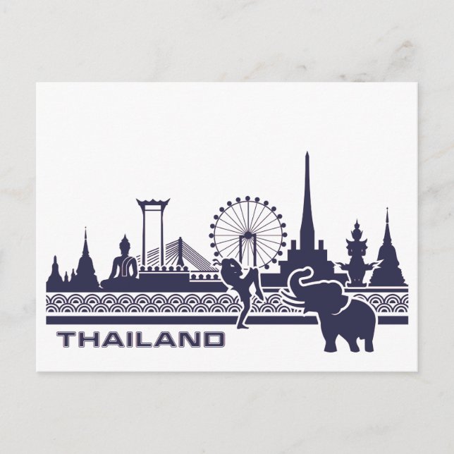 Thailand Postkarte (Vorderseite)