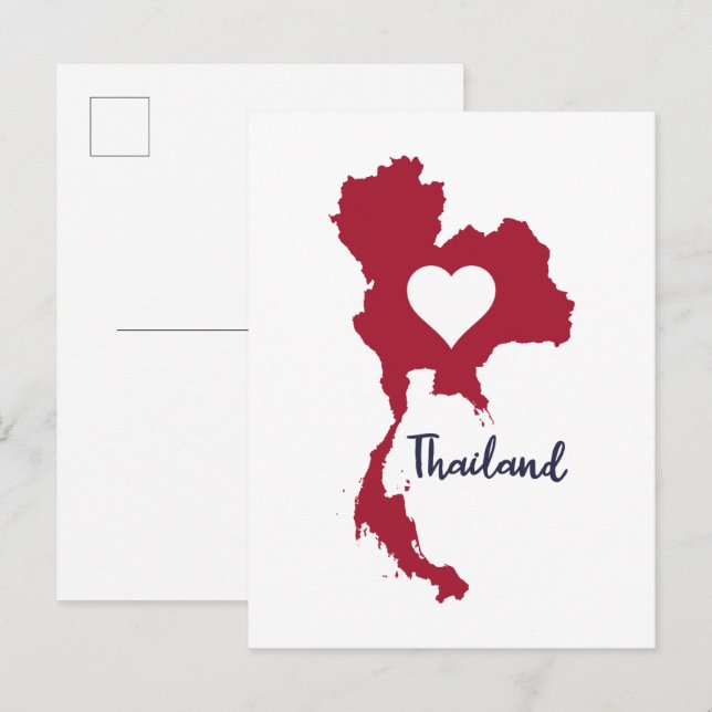 Thailand Postkarte (Vorne/Hinten)