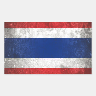Thailand Rechteckiger Aufkleber