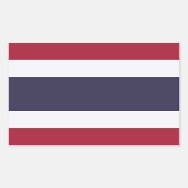 Thailand Rechteckiger Aufkleber (Vorderseite)