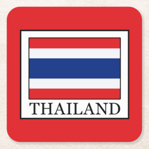Thailand Rechteckiger Pappuntersetzer