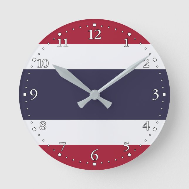 Thailand Runde Wanduhr (Vorderseite)