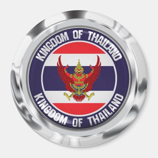 Thailand-RundEmblem Magnet (Vorne)