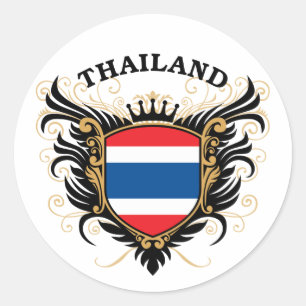 Thailand Runder Aufkleber