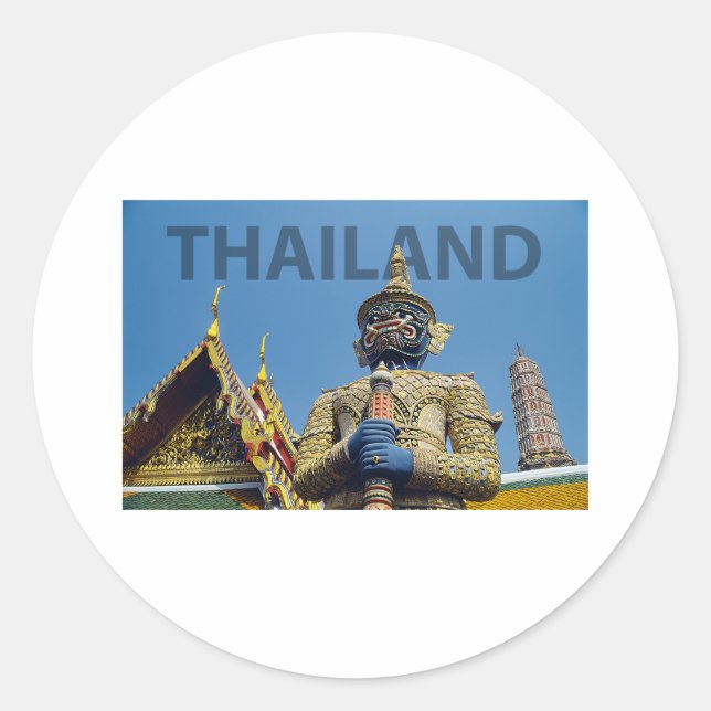 Thailand Runder Aufkleber (Vorderseite)