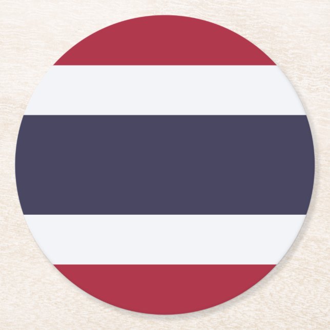 Thailand Runder Pappuntersetzer (Vorderseite)
