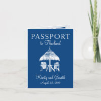 Thailand Save the Date Reisepass | Hochzeit