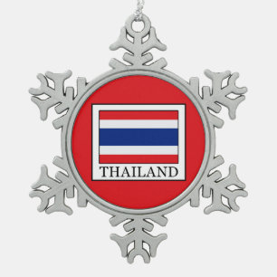Thailand Schneeflocken Zinn-Ornament