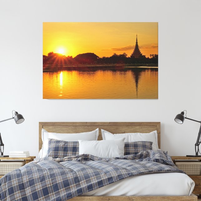 Thailand - sunset in Khon Kaen Leinwanddruck (Insitu (Schlafzimmer))