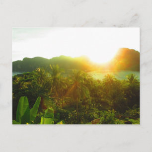 Thailand Sunset Post Card Postkarte