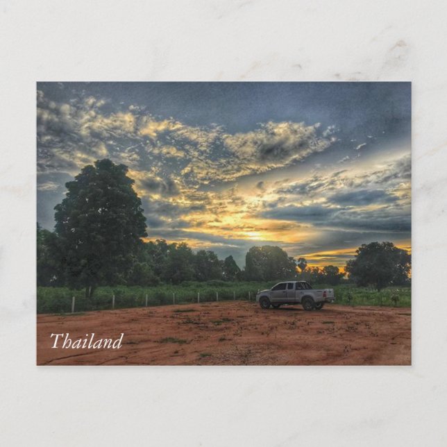 Thailand Sunset Postkarte (Vorderseite)