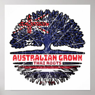 Thailand Thai Australier Australien Baum Wurzeln F Poster