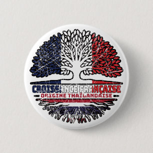 Thailand Thai Französisch Frankreich Baum Wurzeln  Button