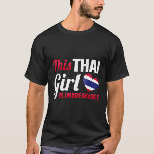 Thailand Thai Roots Thai Heritage Proud Thai Flag T-Shirt