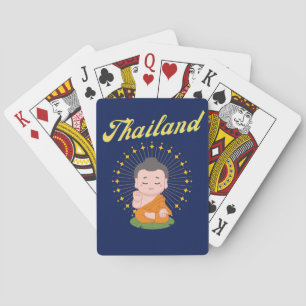 Thailand Thai Süßer Buddhistischer Mönch Spielkarten