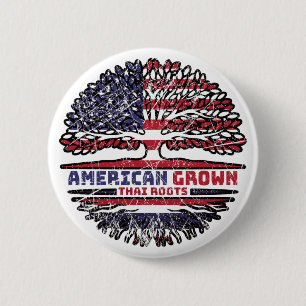 Thailand Thai USA USA Vereinigte Staaten Tree Button