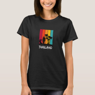 Thailand Urlaubs-Souvenir Retro-Surfen T-Shirt