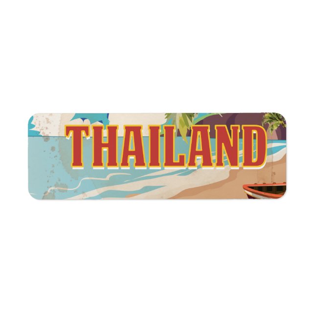 Thailand Vintage Travel Poster (Vorne)
