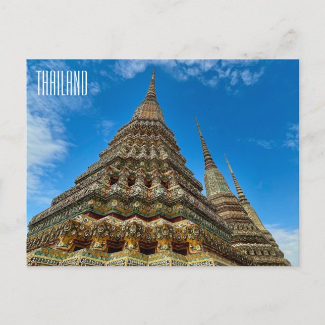 thailand wat pho postkarte (Vorderseite)