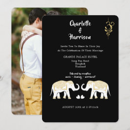 Thailand Wedding Destination Foto Einladung