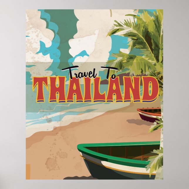 Thailand Wedding Travel Poster. Poster (Vorne)