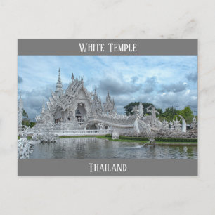 Thailand White Temple Travel Foto Postkarte