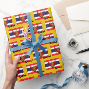 Thailand Wrapping Paper, Thai Flag patriotisch Geschenkpapier