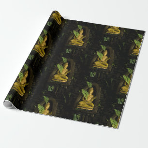 Thailändische Buddha-Buddhastatue Geschenkpapier
