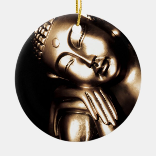 Thailändische Buddha-Klugheit Keramikornament (Vorne)
