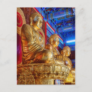 Thailändische China-Buddha-Bildstatue Postkarte