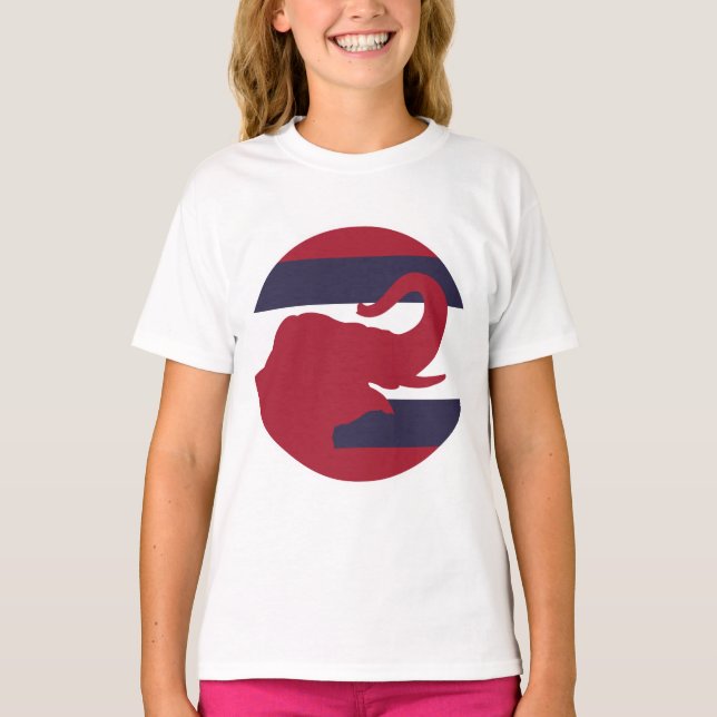 Thailändische Elefantenflagge T-Shirt (Vorderseite)