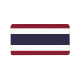 Thailändische Flagge Adressaufkleber