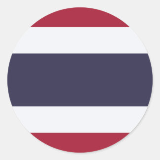 Thailändische Flagge, Flagge Thailands Runder Aufkleber