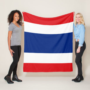 Thailändische Flagge Fleecedecke