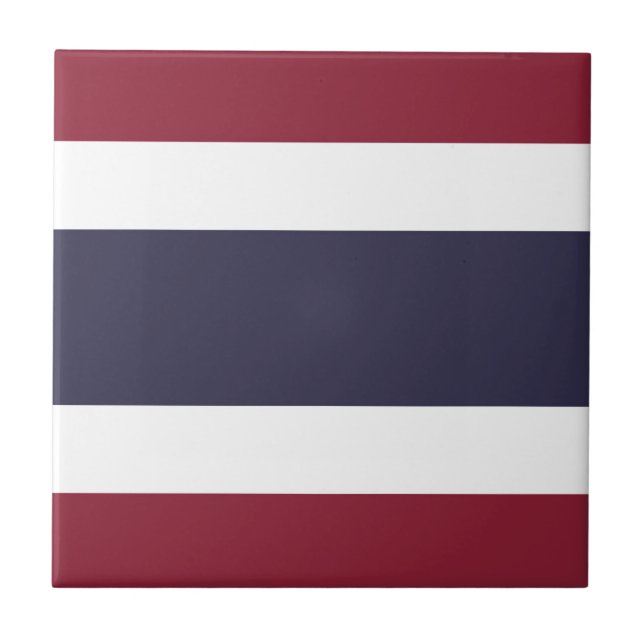 Thailändische Flagge Fliese (Vorderseite)