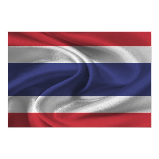 Thailändische Flagge Fotodruck (Vorne)