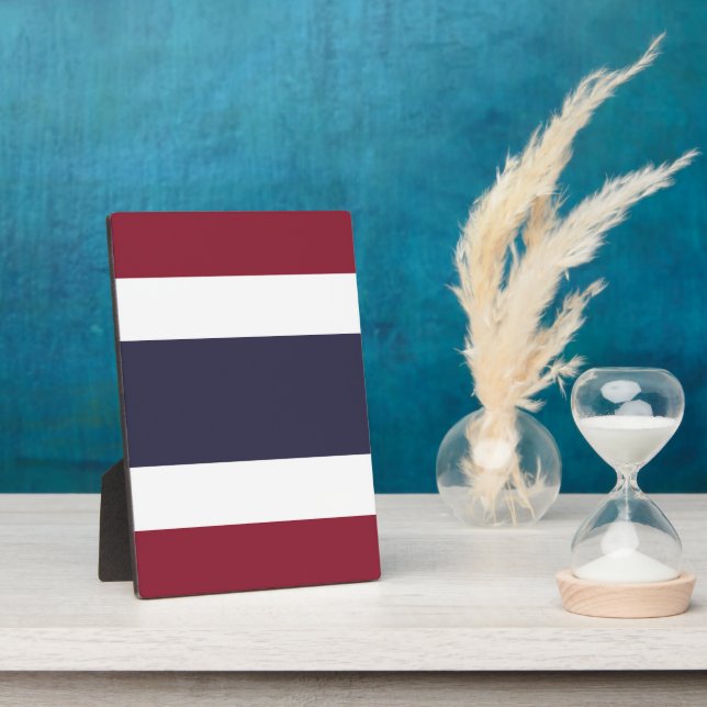 Thailändische Flagge Fotoplatte (Seite)