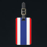 Thailändische Flagge Gepäckanhänger<br><div class="desc">Thailändische Flagge</div>
