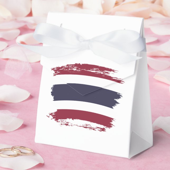 Thailändische Flagge Geschenkschachtel (Hochzeit)