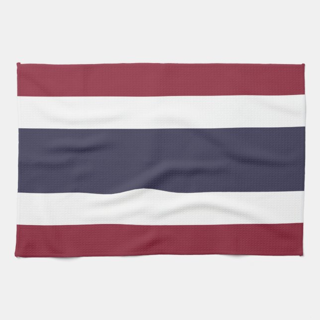 Thailändische Flagge Geschirrtuch (Horizontal)