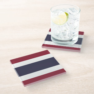 Thailändische Flagge Glasuntersetzer